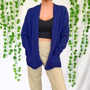 Vintage 70s dark blue cardigan